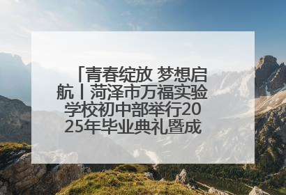 青春绽放 梦想启航丨菏泽市万福实验学校初中部举行2025年毕业典礼暨成长礼赞活动
