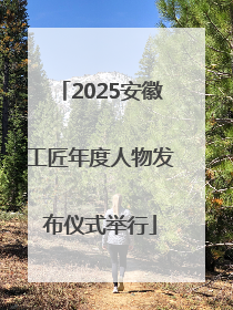 2025安徽工匠年度人物发布仪式举行