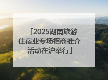 2025湖南旅游住宿业专场招商推介活动在沪举行